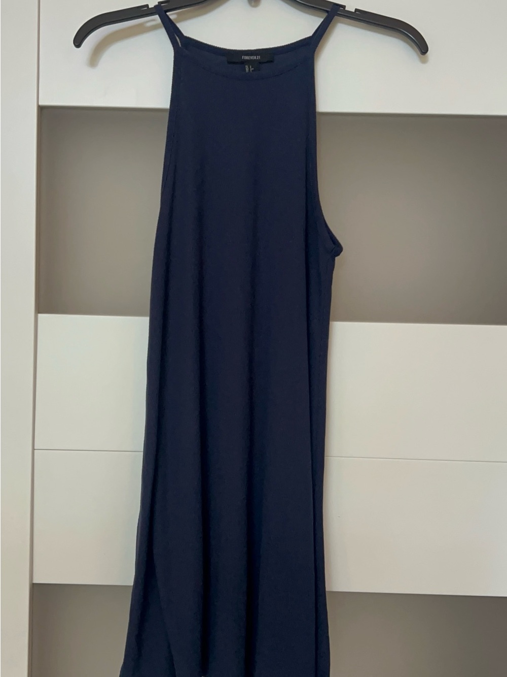 Forever 21 Navy Ribbed Sweater Dress